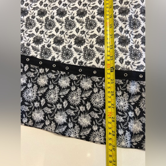 VTG Cristina Gatto Cottagecore Y2K Feminine Floral Parisian Midi LINEN Skirt 📐S - Picture 5 of 7